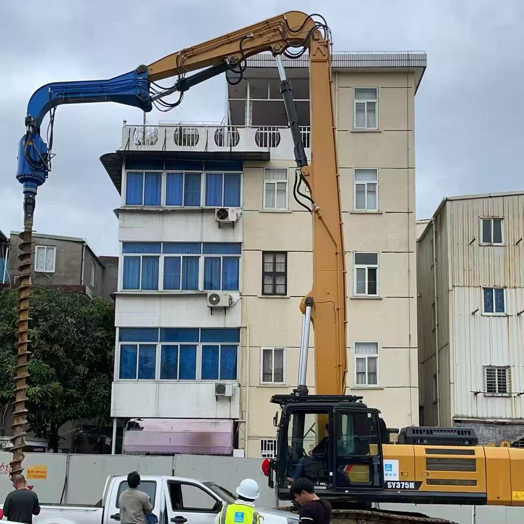 Custom SY375 Excavator Piling Arm Attachment for Foundation Engineering Heavy Duty