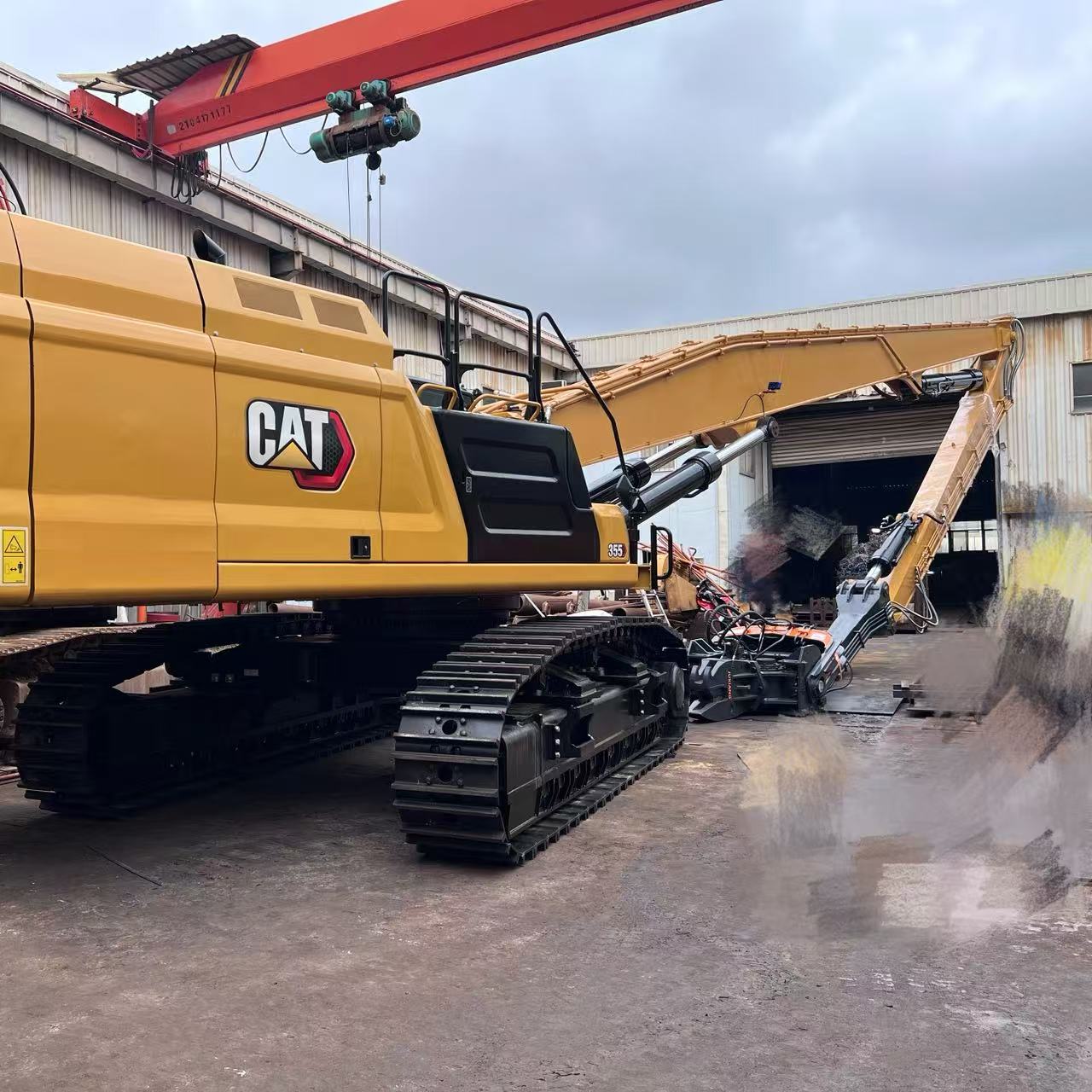 Custom CAT355 Heavy Duty Excavator Piling Arm for Foundation Engineering Factory Direct