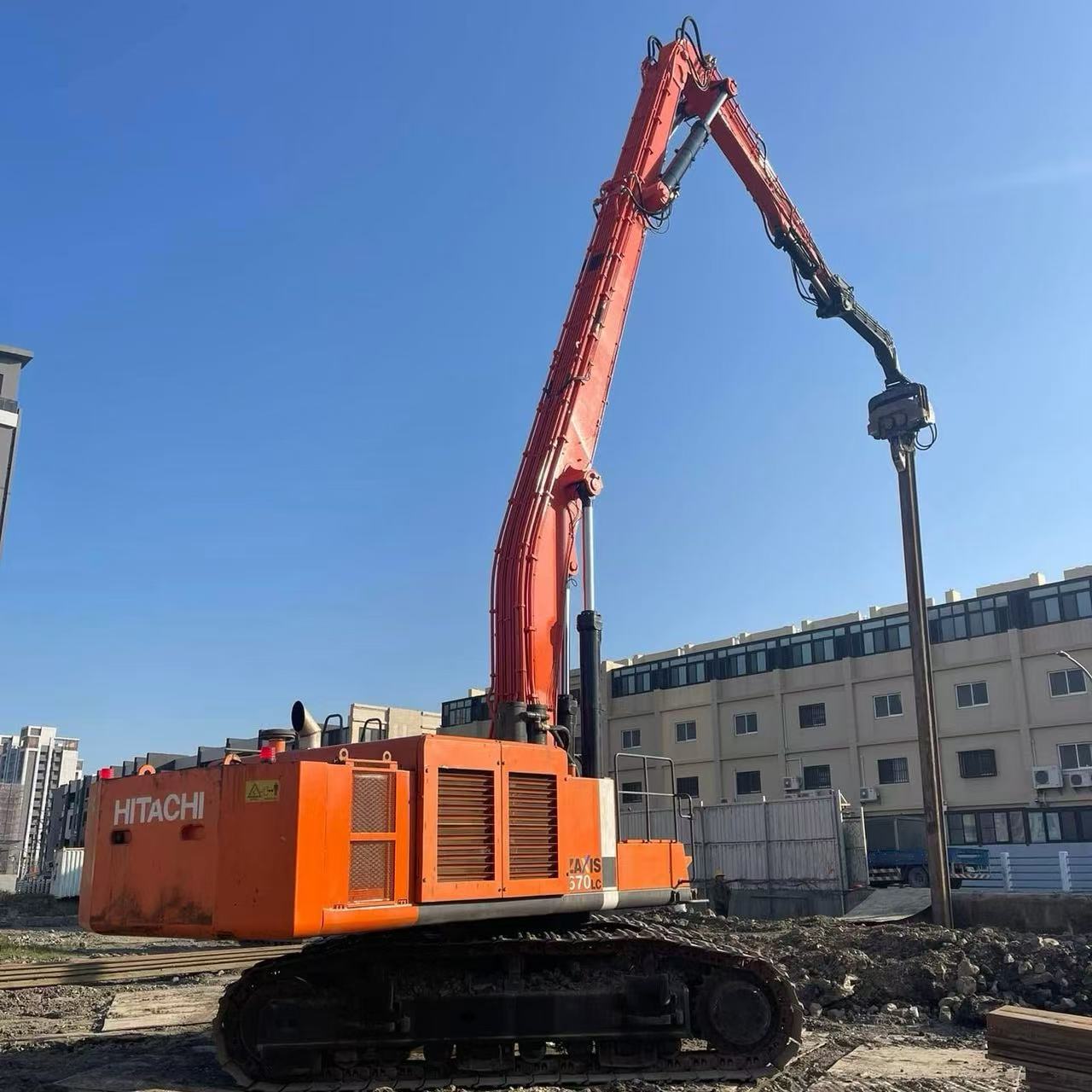 ZX670 Heavy Duty Customizable Excavator Piling Arm for Foundation Engineering Factory Direct