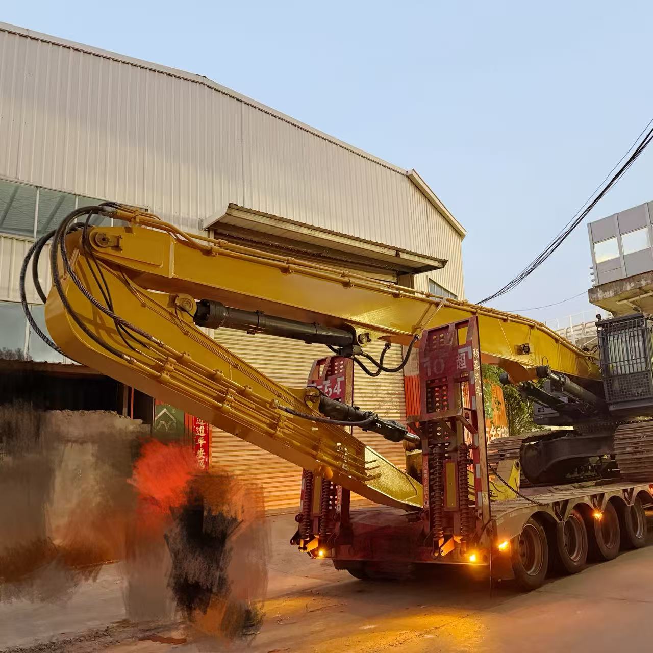 XE580 16.8m Excavator Piling Arm for Foundation Construction Factory Direct Heavy Duty