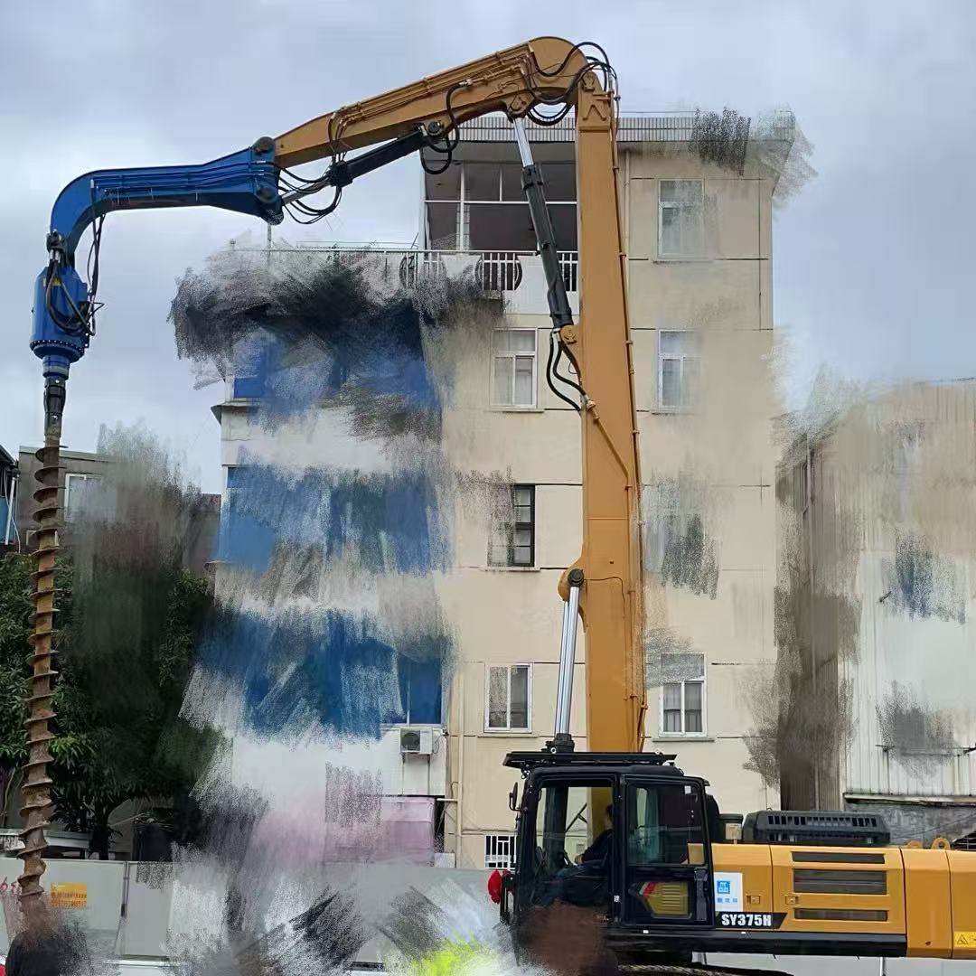 Custom SY375 Heavy Duty Excavator Piling Arm for Foundation Engineering